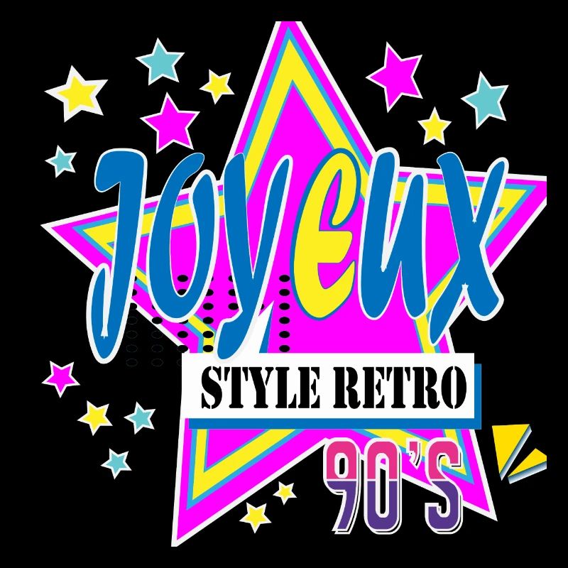 Freude im Retro-90er-Stil
