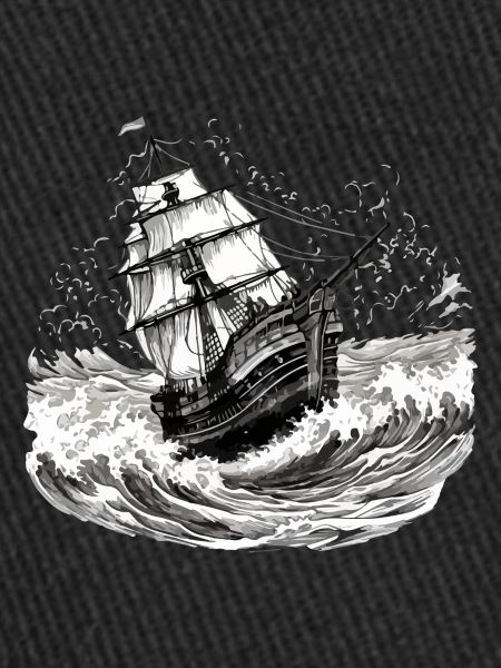 Bâteau dans les vagues