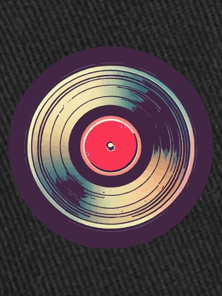 Disque vinyle rétro