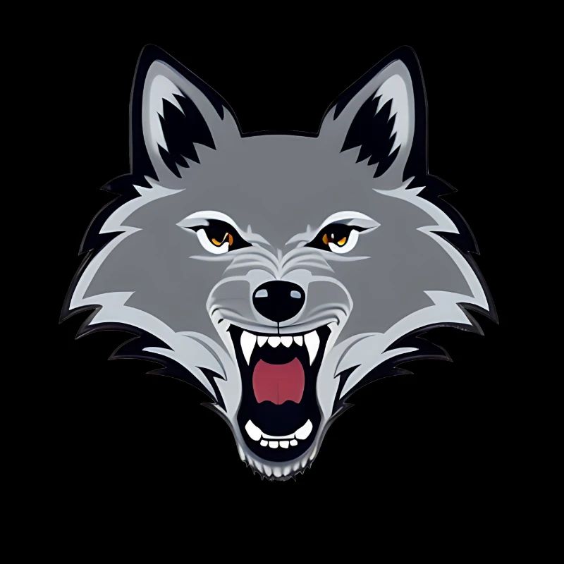 loup en colère