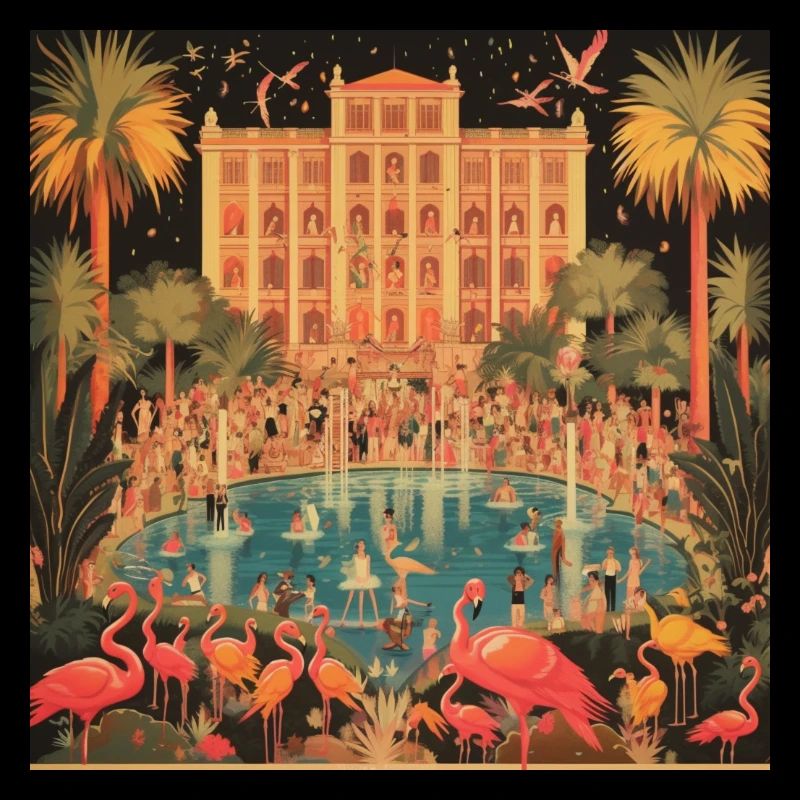 Fête à la piscine
