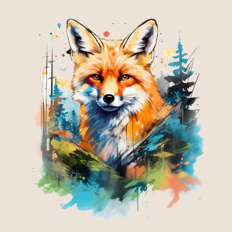 Rotfuchs, Aquarellfuchs