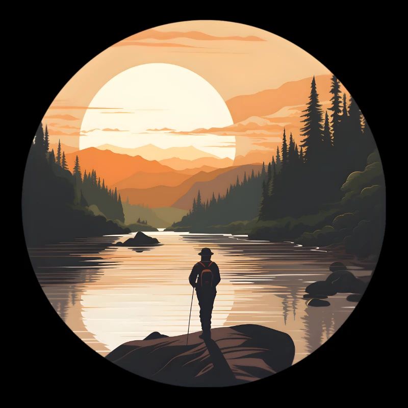 Un coucher de soleil au Canada