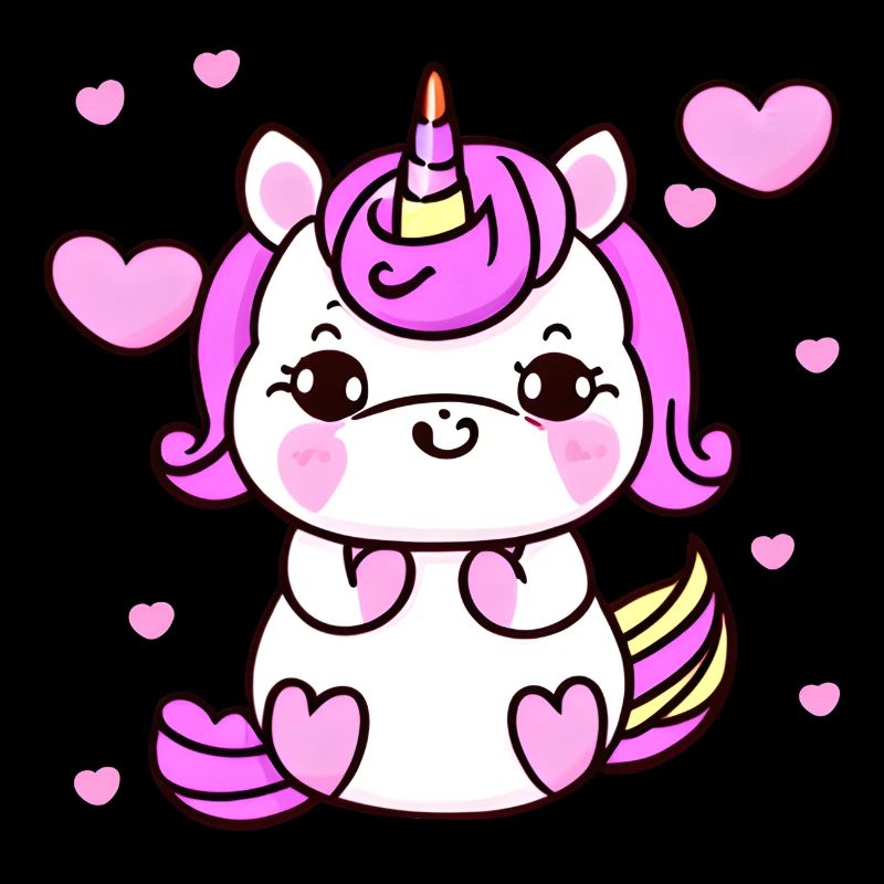 Einhorn Mädchen Unicorn Fabeltier Einhörner