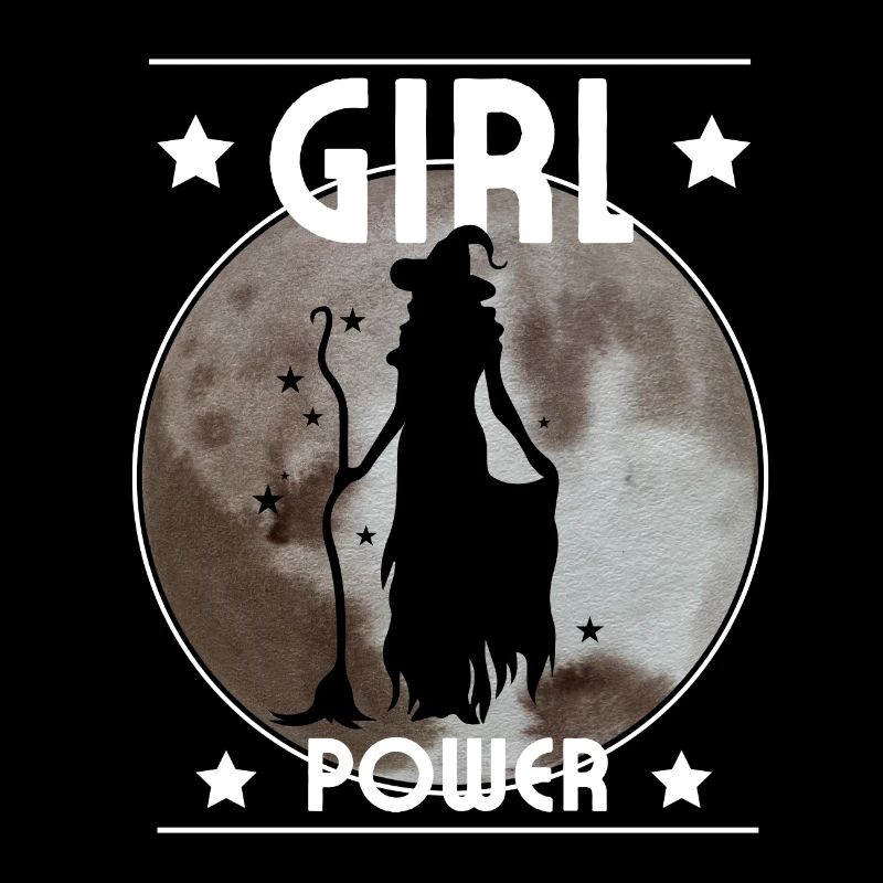 Sorcière Girl Power Lune Nuit