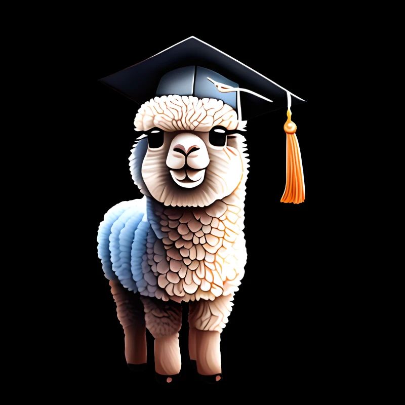 Bachelor Alpaca Graduation Studies Graduate