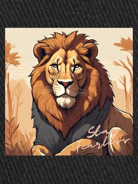 Restez intrépide - Lion Design