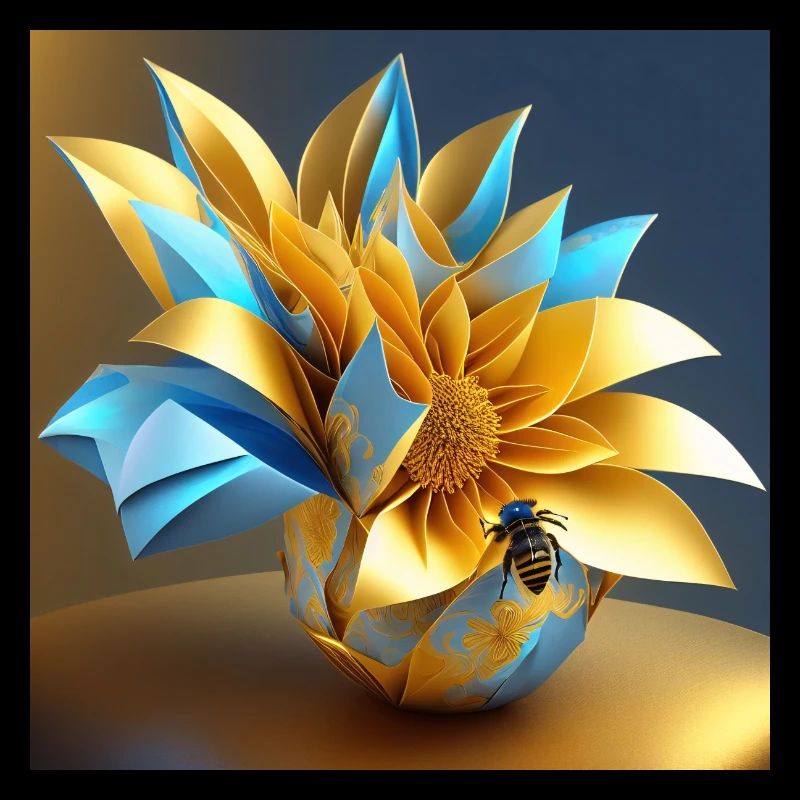 Origami Blüte