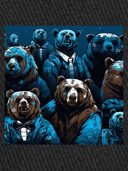 Pattern d'ours style néon fluo