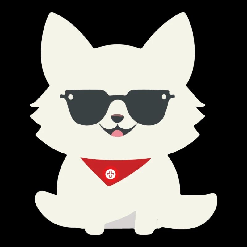 Cooler Schweizer Weisser Schäferhund