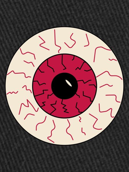oeil injecté de sang halloween