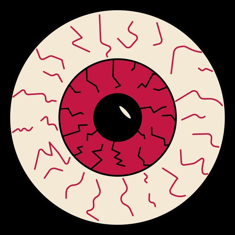 oeil injecté de sang halloween