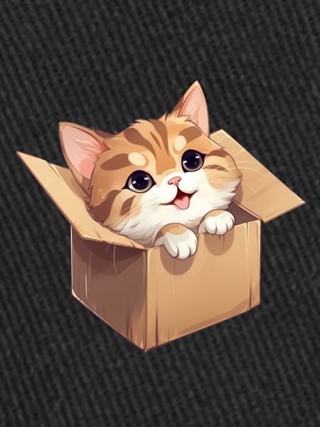 Katze in Karton