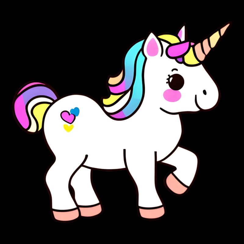 Einhorn Mädchen Unicorn Fabeltier Einhörner