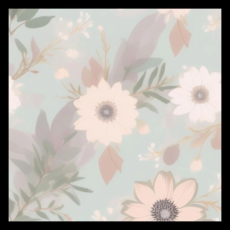 Fleurs aux couleurs pastel