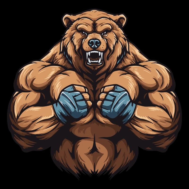 Bear Grizzly Muscles Workout Gym