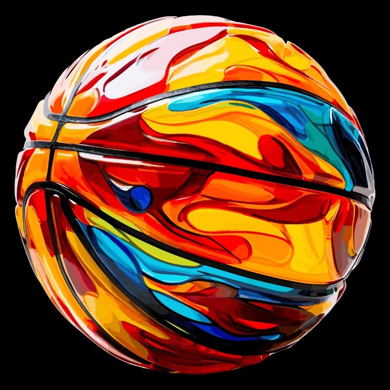 basket-ball coloré