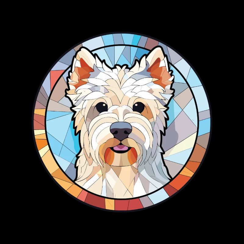 West Highland White Terrier Hunderasse Aquarell