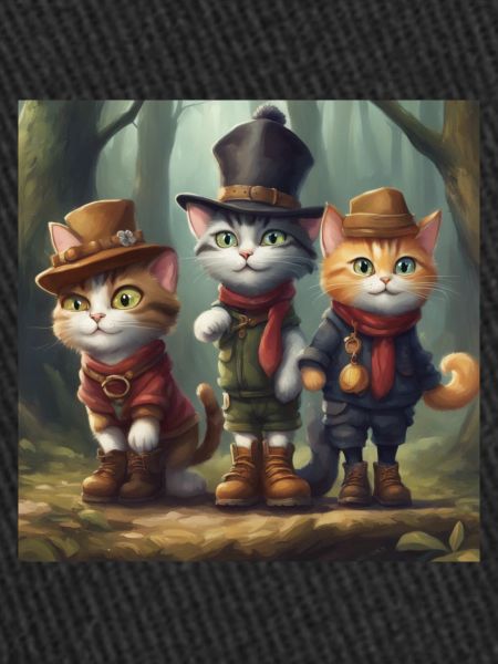 Chats dans la forêt