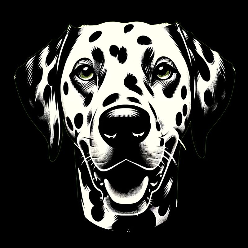 Hundegesicht Dalmatiner