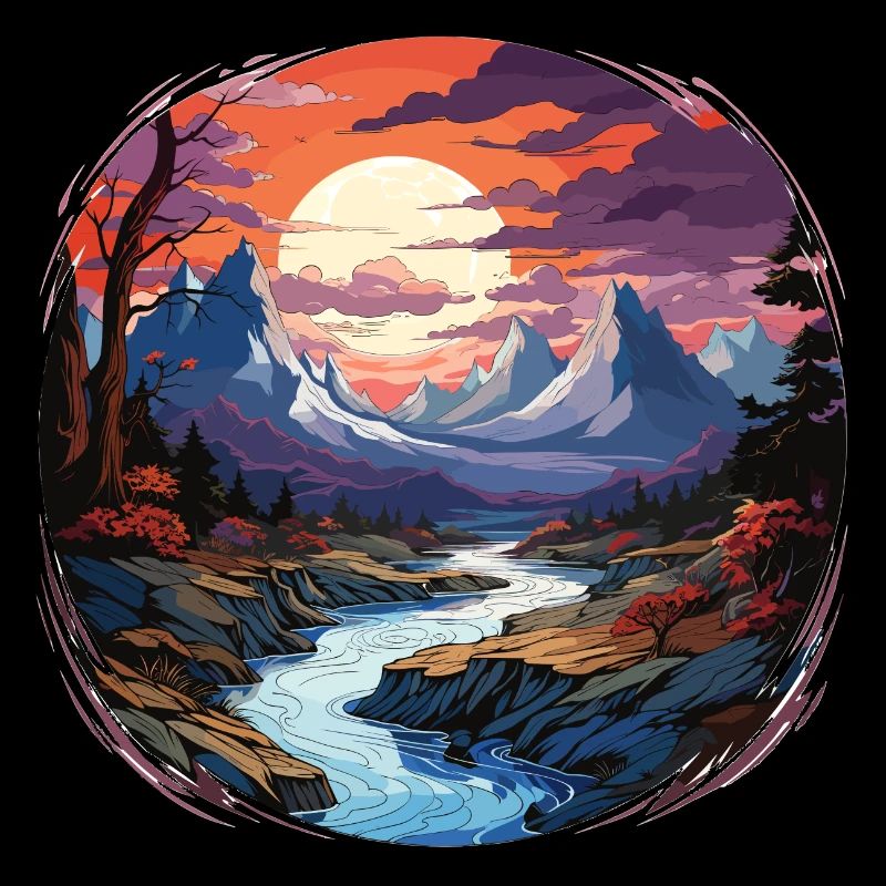 Landschaft - Illustration