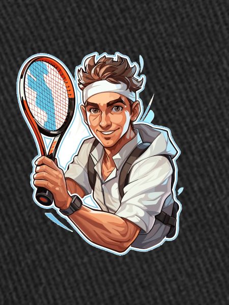 Joueur de tennis - Illustration