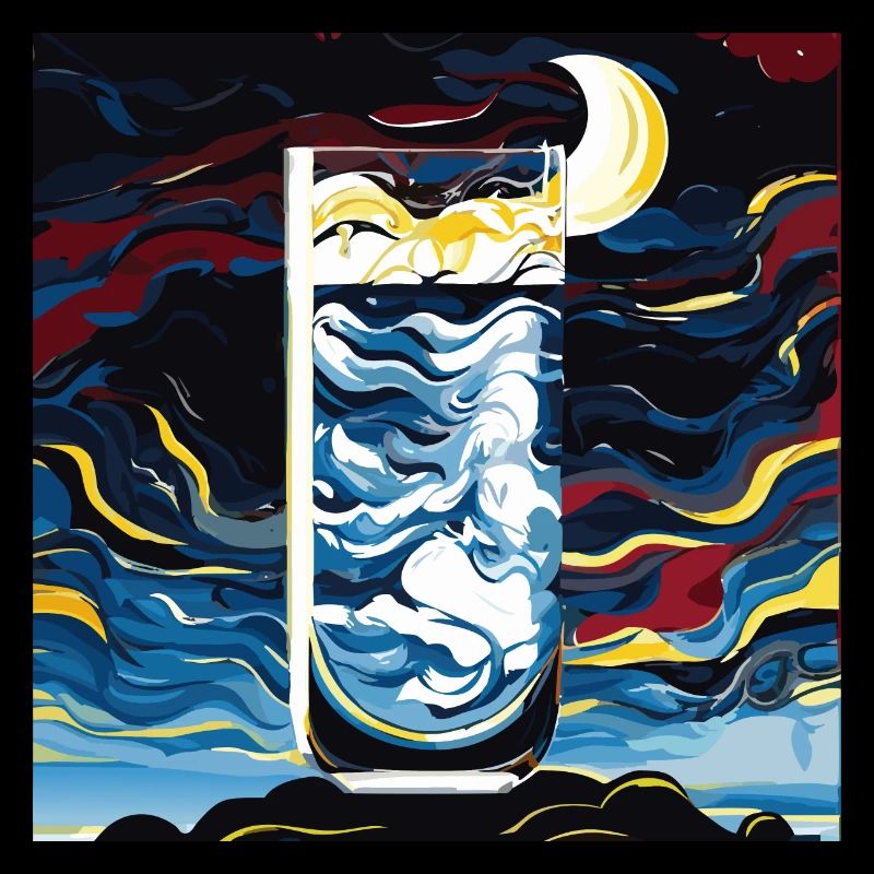 Sternenhimmel durch Glas (Kunstwerksammlung)