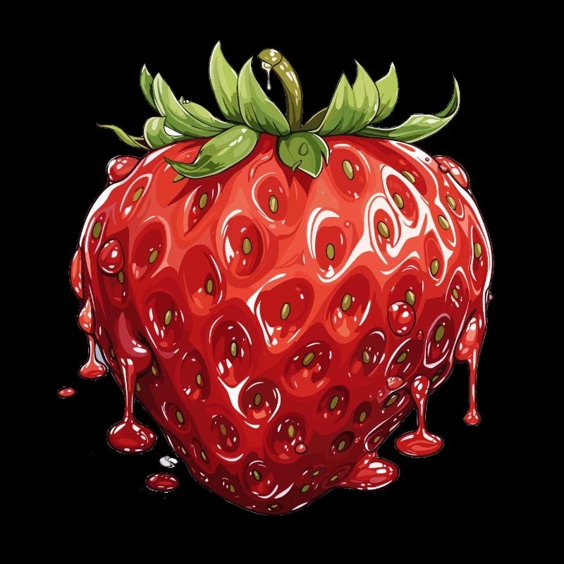 Erdbeere - Illustration