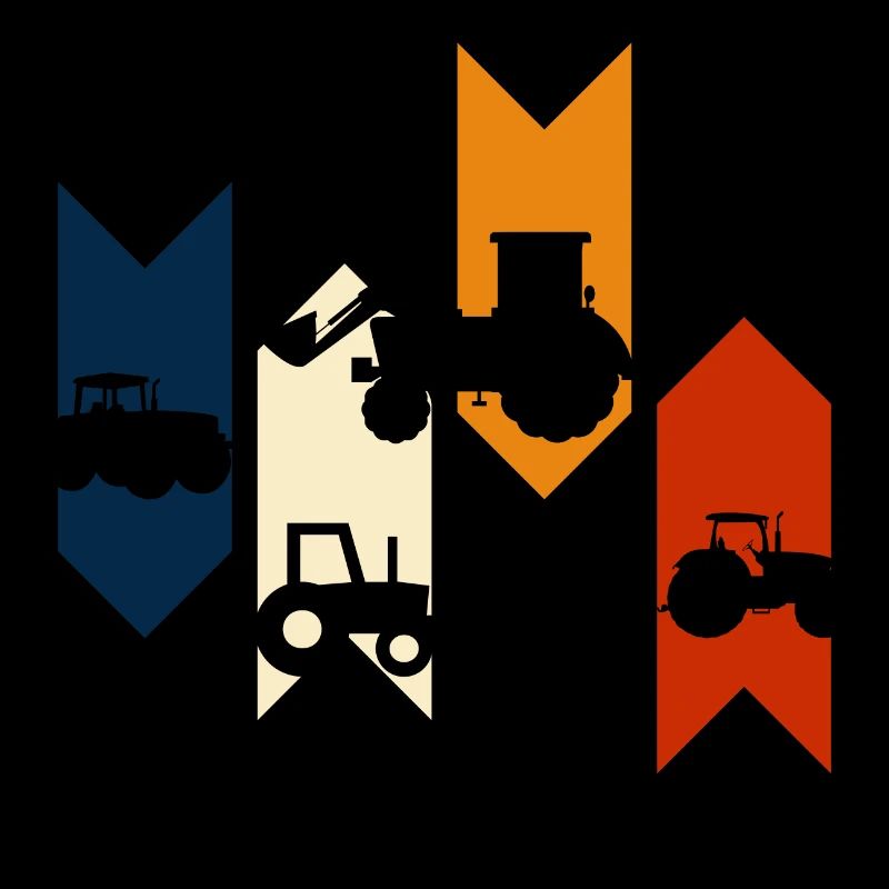 Vintage Retro Traktor Geschenkidee