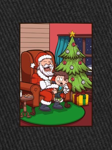 Père Noël avec enfant