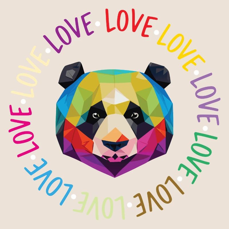 Panda de l'amour