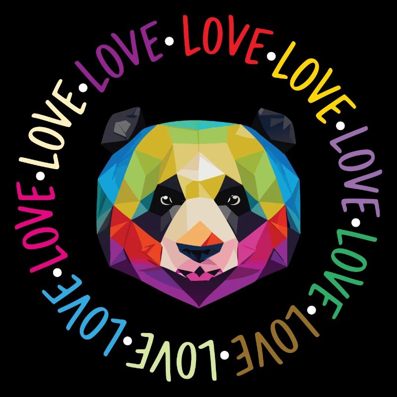 Panda de l'amour