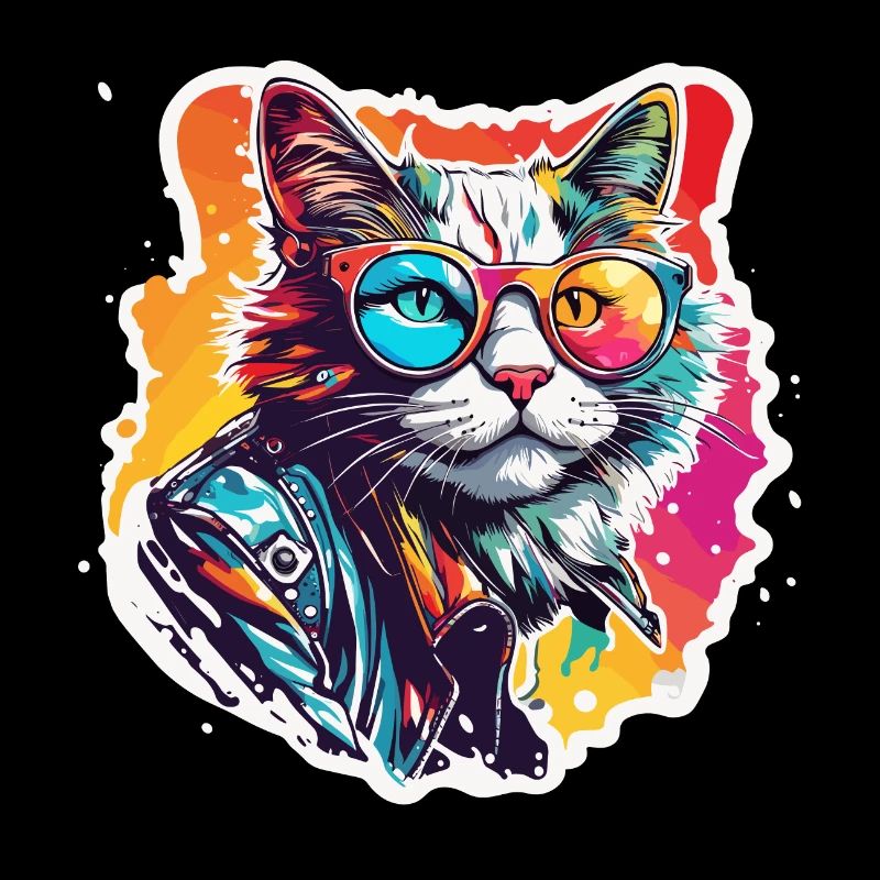 Cool Cat / Funny / Animal / Pet / Crazy