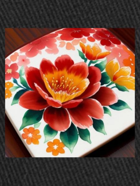 Vibrant Fireside Bloom