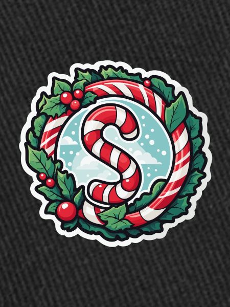 Candy Cane Christmas Drawing