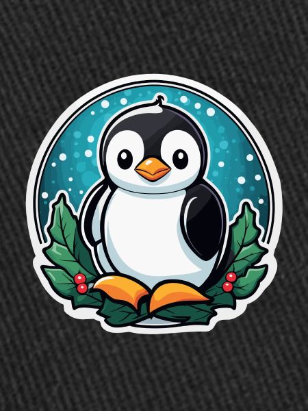 Illustration de Noël pingouin