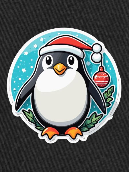 Illustration de Noël pingouin