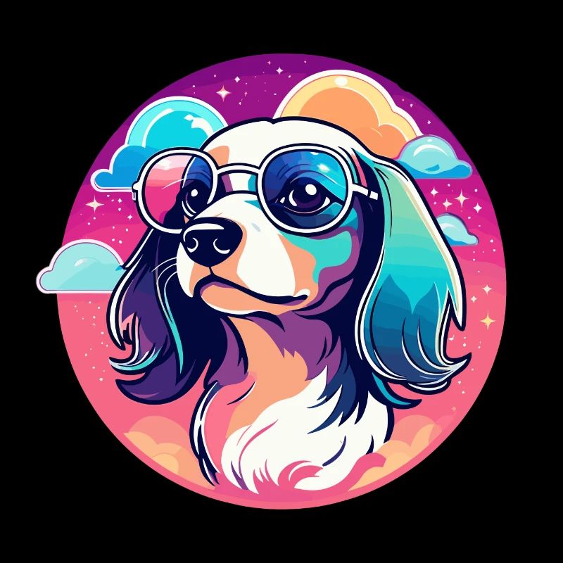 Illustration de chien teckel