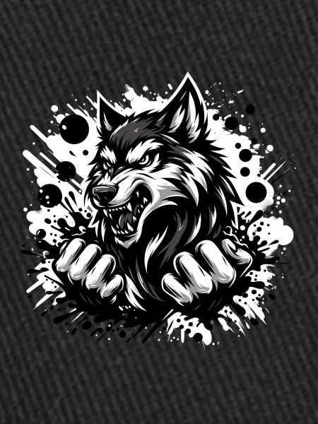 Wolf black and white