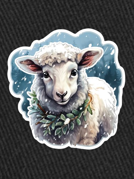 Lamb in the snow