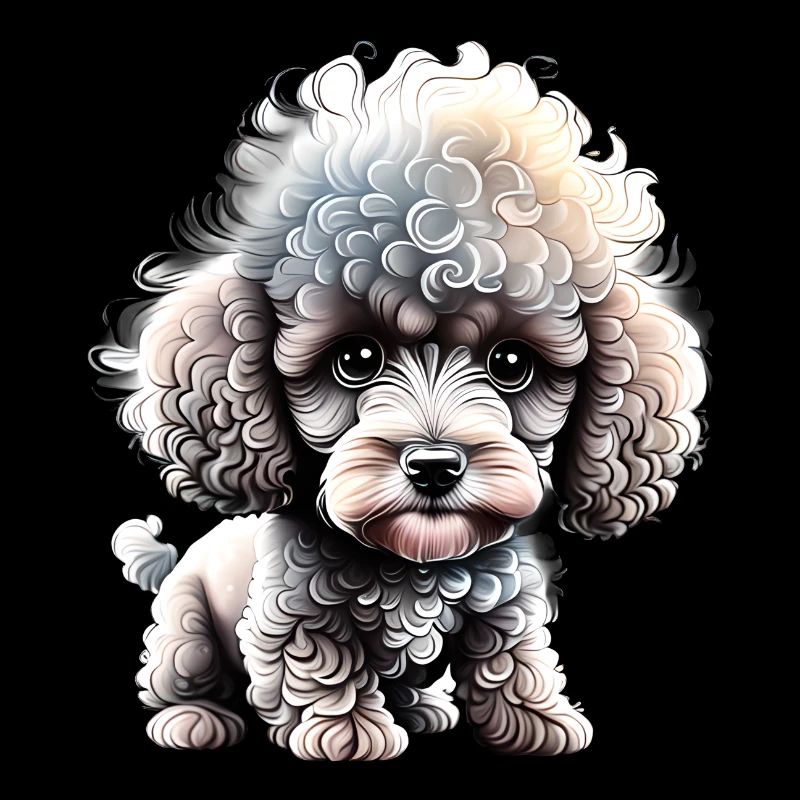 Caniche Chien Propriétaire Caniche Chiot Chien Chiot Chien Amour