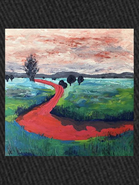 roter Flussverlauf