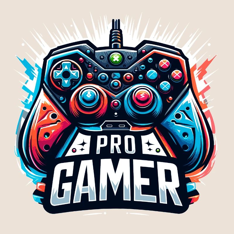 Pro Gamer - Controller Illustration
