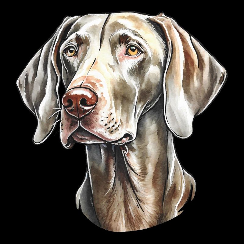 Portrait de braque de Weimar