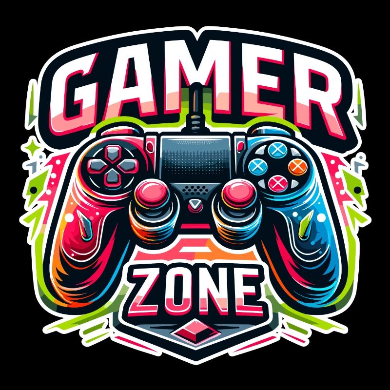 Gamer Zone - Controller Illustration