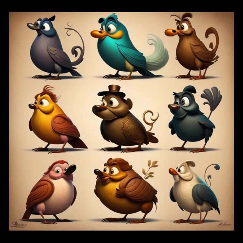 Oiseaux animés