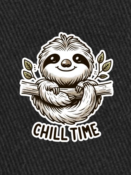 Chill Time - Sloth Illustration