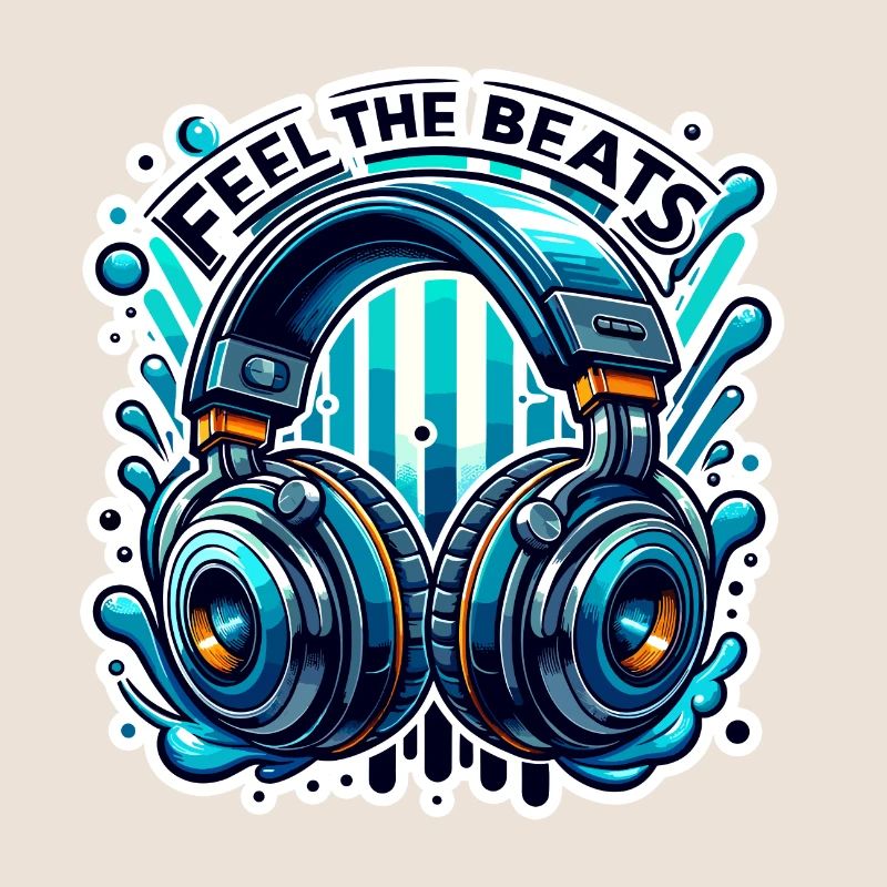 Ressentez les rythmes - Illustration d'un casque
