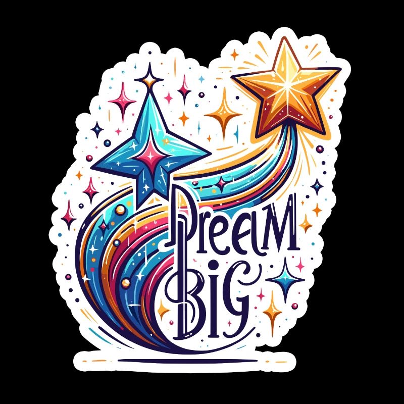 Dream Big - Sternschnuppe Illustration