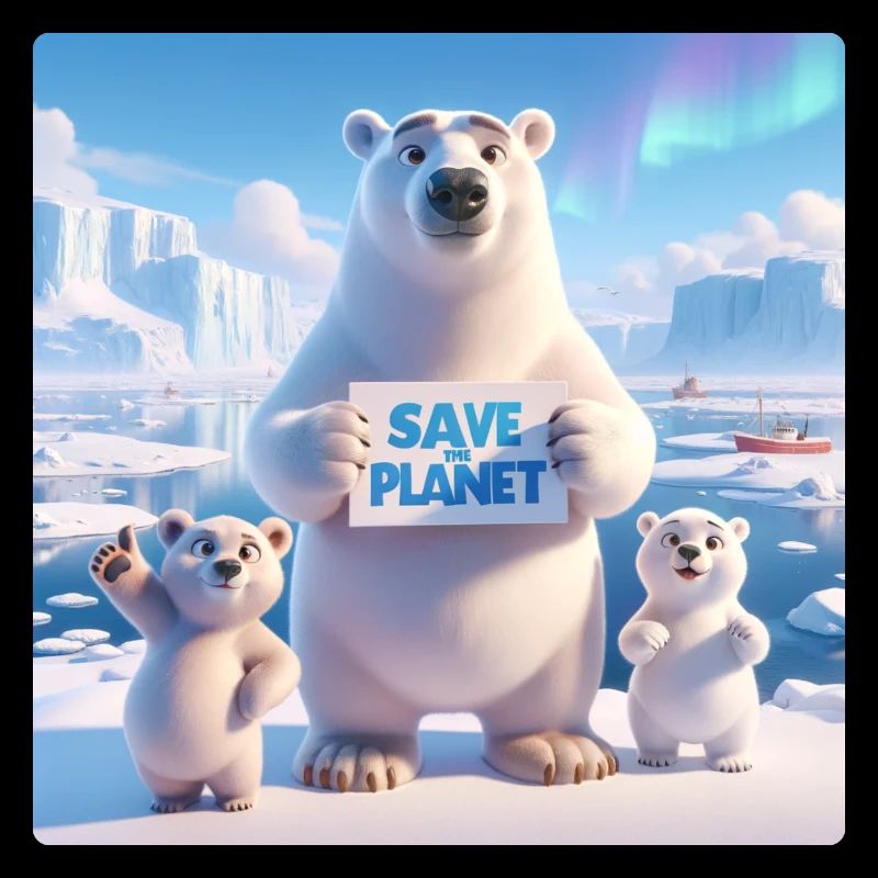 Eisbär Familie